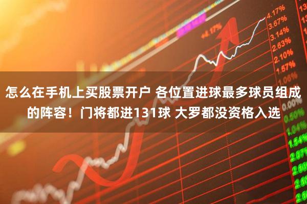 怎么在手机上买股票开户 各位置进球最多球员组成的阵容！门将都进131球 大罗都没资格入选